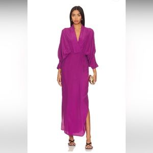 SWF Sunset Kimono Sleeves Side Slit Maxi Dress Resurrection - SWF  Plunge Kimono